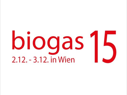 Kongress biogas15 am 2. und 3. Dezember 2015 in der WKO Wien