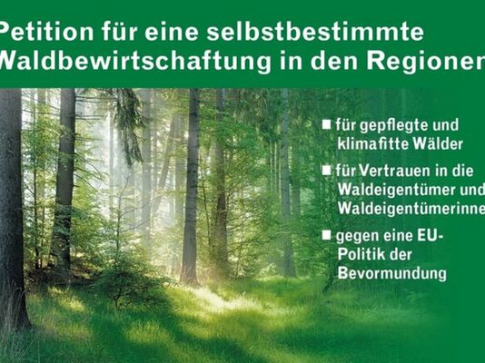 Petition gegen EU-Entwaldungsverordnung<br />Heute unterzeichnen!