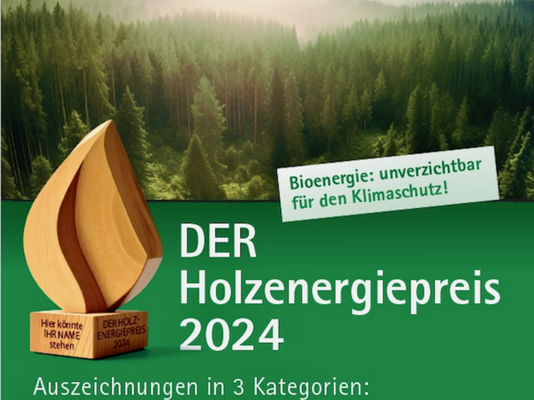 Bewerben sie sich mit ihrem Projekt für den<br />Holzenergiepreis 2024 des Ö-BMV